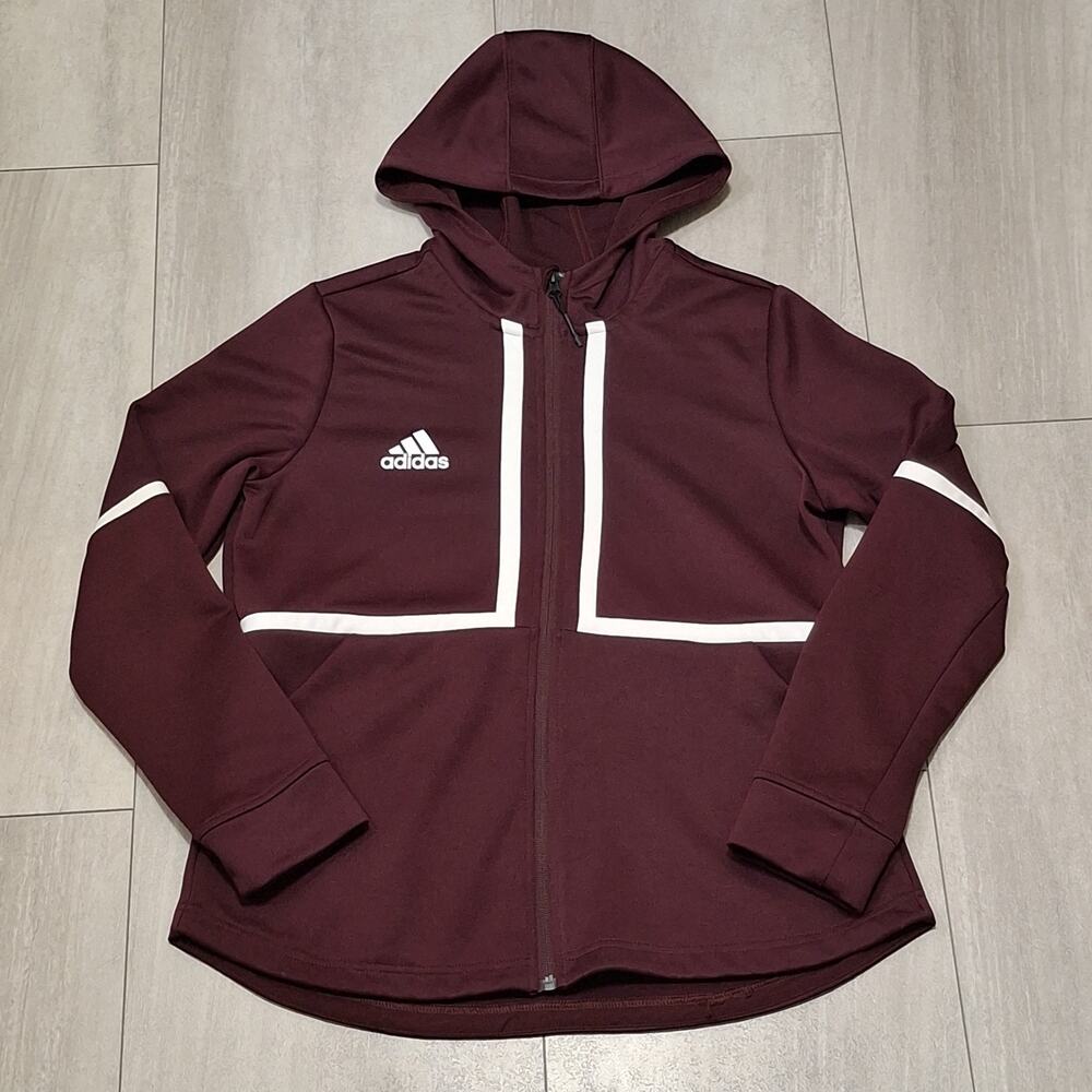 adidas Athletic Aeroready Women's Jacket Hoodie Pullover Track Basketball Size L